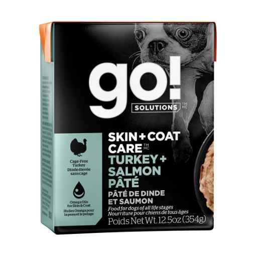 Picture of CANINE GO! SKIN & COAT CARE Turkey & Salmon with Grains PATE Tetra Pak -12 x 12.5oz/354g