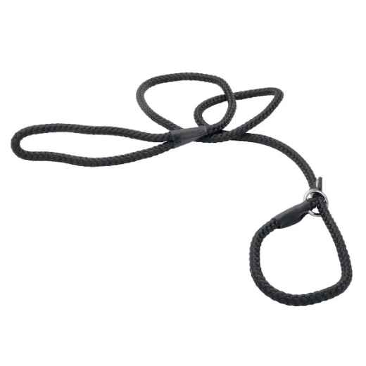 Picture of LEAD CANINE COASTAL ROPE SLIP LEAD 6ft - Black