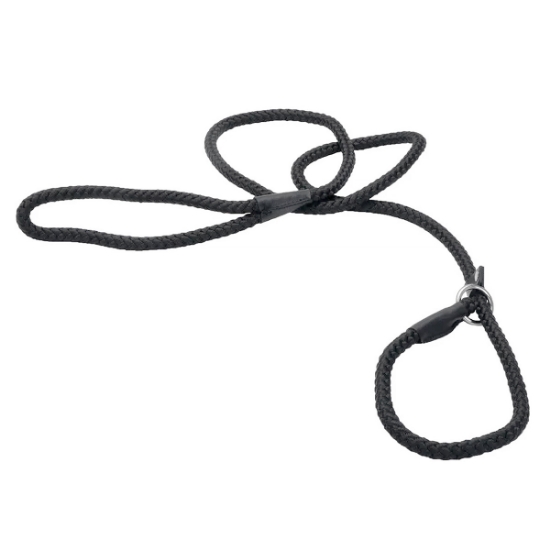 Picture of LEAD CANINE COASTAL ROPE SLIP LEAD 6ft - Black