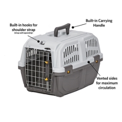 Picture of Midwest Pets SKUDO 1 (19-inch)  Airline Approved Pet Carrier | Cats & Small Dogs (1- 7 lbs) - 48cm x 31.5cm x 31cm 