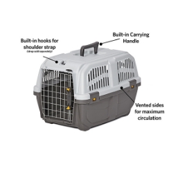 Picture of Midwest Pets SKUDO 2 (22-Inch) Airline Approved Pet Carrier | Cats & Small Dogs (7-12lbs) - 55cm x 36cm x 35cm