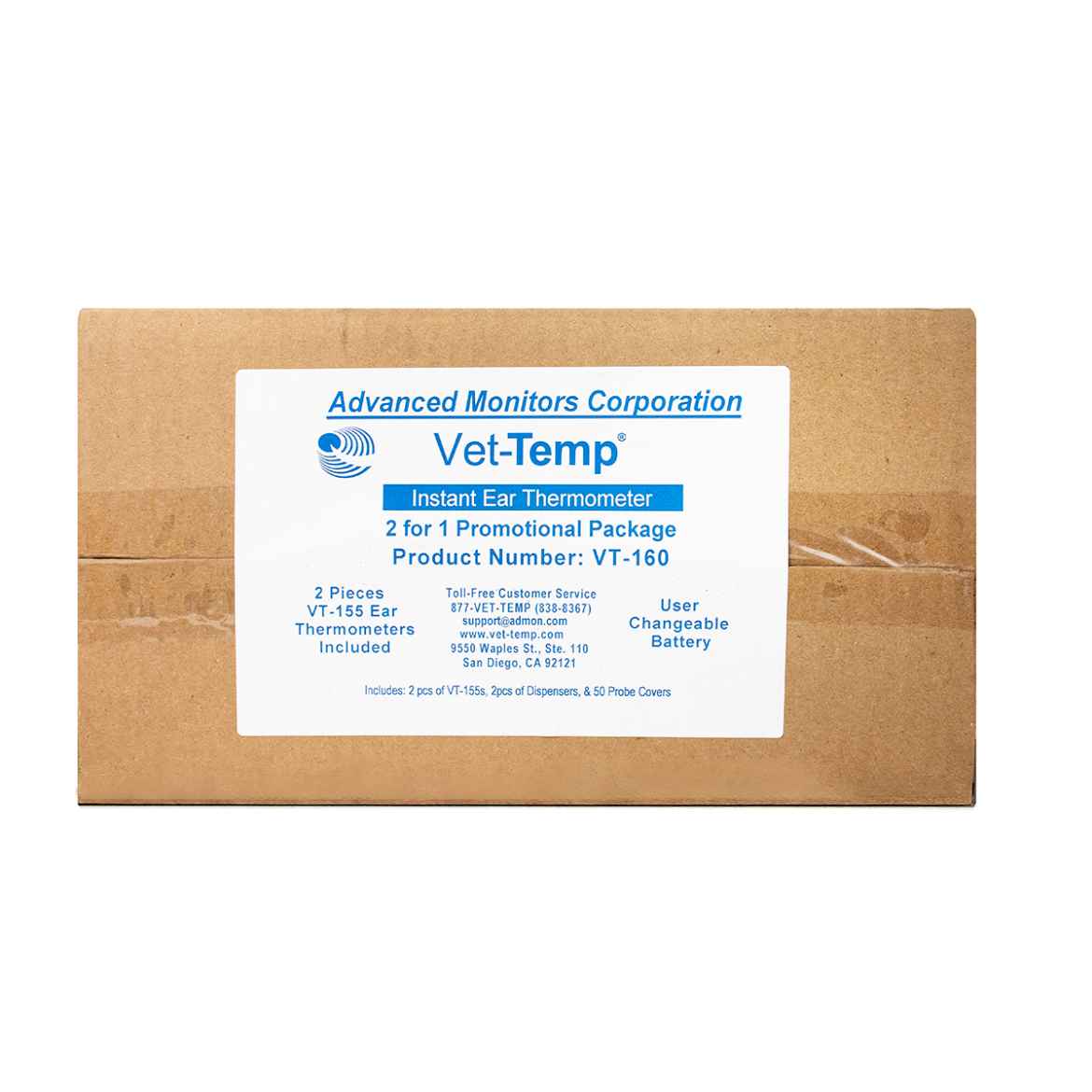 Picture of VET-TEMP EAR THERMOMETER PACK of 2 VT-155  