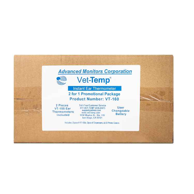 Picture of VET-TEMP EAR THERMOMETER PACK of 2 VT-155  