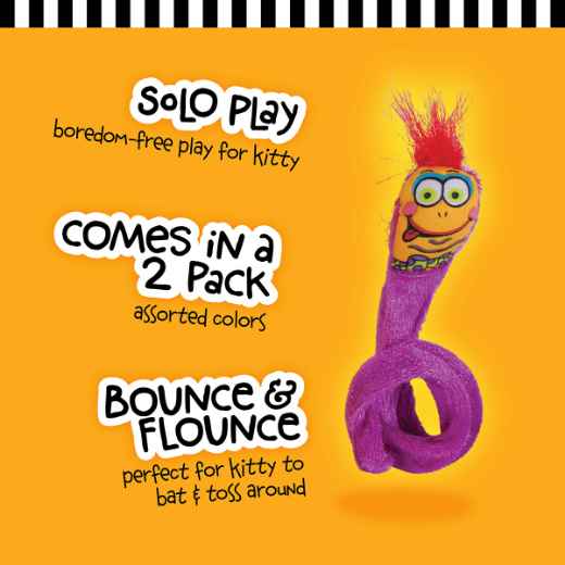 Picture of TOY CAT FAT CAT Classic Springy Worms- 2/pk