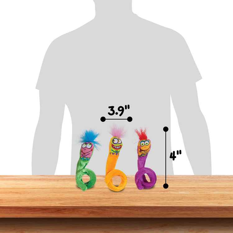 Picture of TOY CAT FAT CAT Classic Springy Worms- 2/pk