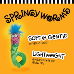 Picture of TOY CAT FAT CAT Classic Springy Worms- 2/pk