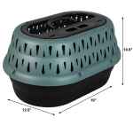 Picture of KENNEL PETMATE Top Load Pearl Green Frost - 19.4in x 12.8in x 12in