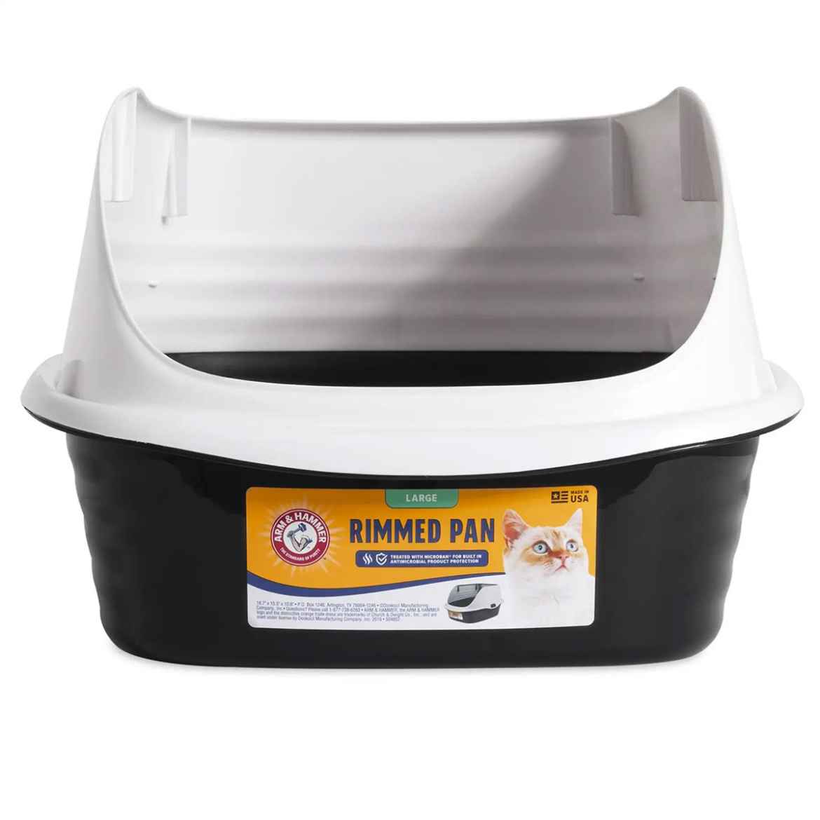 Picture of CAT LITTER BOX ARM & HAMMER Rimmed Wave Large - 18.7in x 15.5in x 10.6in