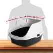 Picture of CAT LITTER BOX ARM & HAMMER Rimmed Wave Large - 18.7in x 15.5in x 10.6in