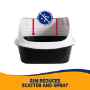 Picture of CAT LITTER BOX ARM & HAMMER Rimmed Wave Large - 18.7in x 15.5in x 10.6in