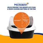 Picture of CAT LITTER BOX ARM & HAMMER Rimmed Wave Large - 18.7in x 15.5in x 10.6in