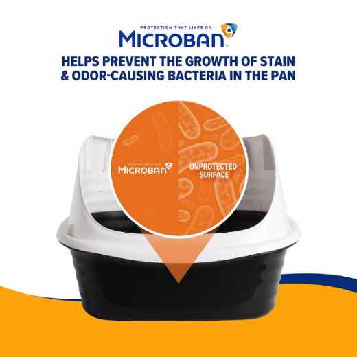 Picture of CAT LITTER BOX ARM & HAMMER Rimmed Wave Large - 18.7in x 15.5in x 10.6in