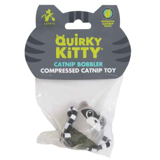 Picture of TOY CAT QUIRKY KITTY Raccoon Catnip Bobbler