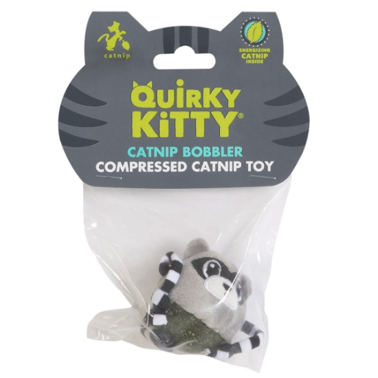 Picture of TOY CAT QUIRKY KITTY Raccoon Catnip Bobbler