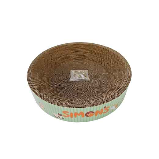 Picture of TOY CAT SIMONS CORRUGATED Bed with Catnip - Round