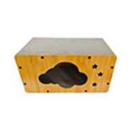 Picture of TOY CAT SIMONS CORRUGATED Luxe Cat Chateau with Catnip - Cloud