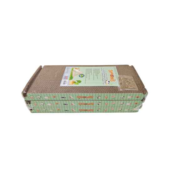 Picture of TOY CAT SIMONS CORRUGATED Tri-Cat Scratcher Lounger with Catnip