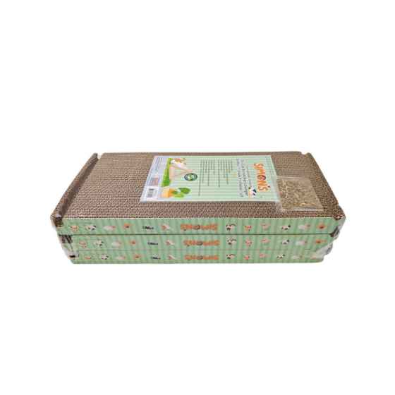 Picture of TOY CAT SIMONS CORRUGATED Tri-Cat Scratcher Lounger with Catnip