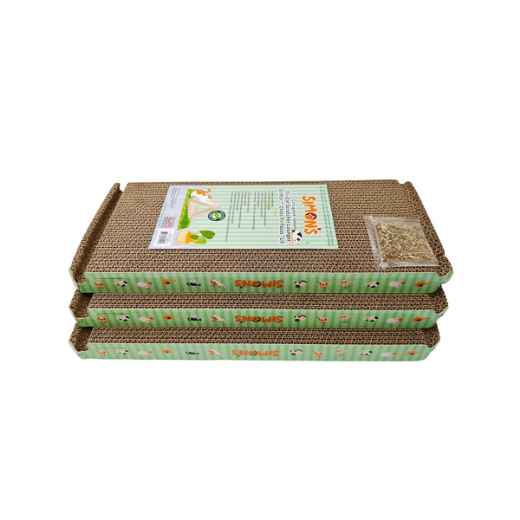 Picture of TOY CAT SIMONS CORRUGATED Tri-Cat Scratcher Lounger with Catnip