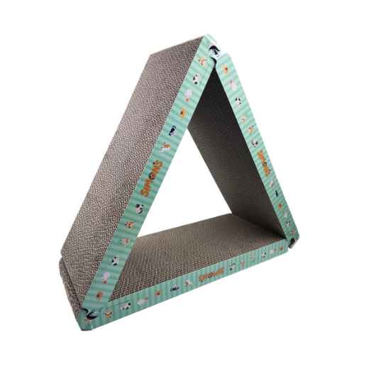 Picture of TOY CAT SIMONS CORRUGATED Tri-Cat Scratcher Lounger with Catnip