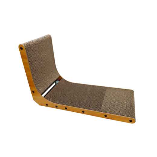 Picture of TOY CAT SIMONS CORRUGATED Luxe 90 Angle Scratcher with Catnip and Ball