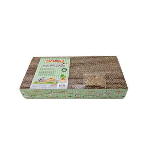 Picture of TOY CAT SIMONS CORRUGATED Wave Scratcher Medium with Catnip - 2/pk