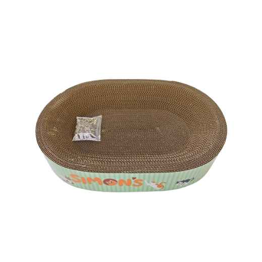 Picture of TOY CAT SIMONS CORRUGATED Bed with Catnip - Oval