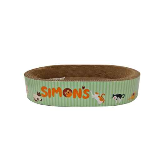 Picture of TOY CAT SIMONS CORRUGATED Bed with Catnip - Oval