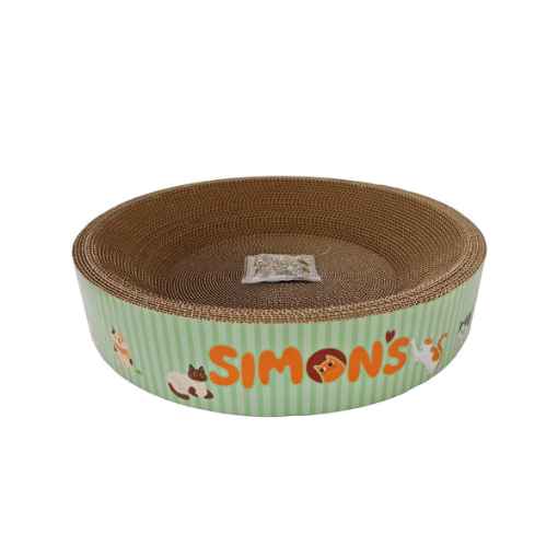 Picture of TOY CAT SIMONS CORRUGATED Bed with Catnip - Round