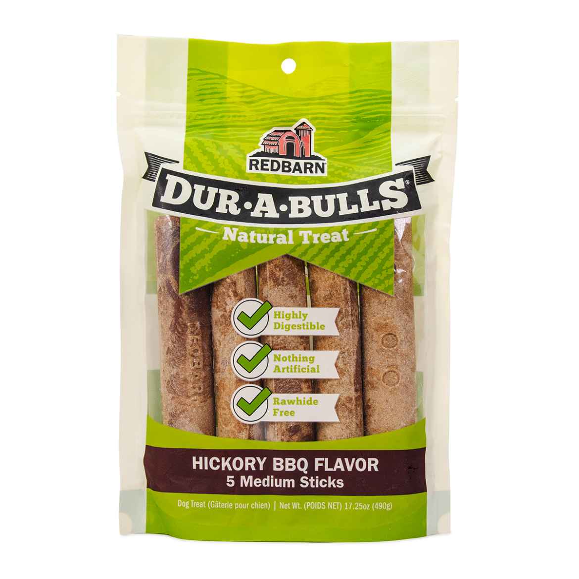 Picture of TREAT CANINE REDBARN DUR-A-BULLS HICKORY BBQ STICK Medium - 5/pk