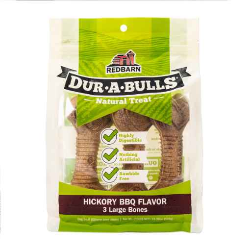 Picture of TREAT CANINE REDBARN DUR-A-BULLS HICKORY BBQ BONE Large - 3/pk