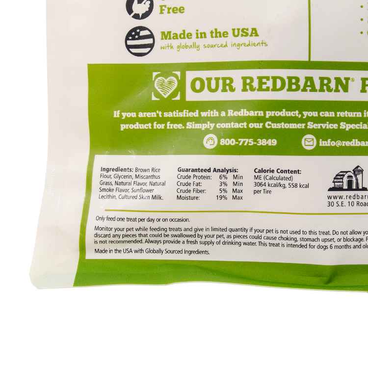 Picture of TREAT CANINE REDBARN DUR-A-BULLS HICKRY BBQ TIRE Large - 3/pk