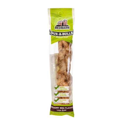 Picture of TREAT CANINE REDBARN DUR-A-BULLS HICKORY BBQ BRAID - Large