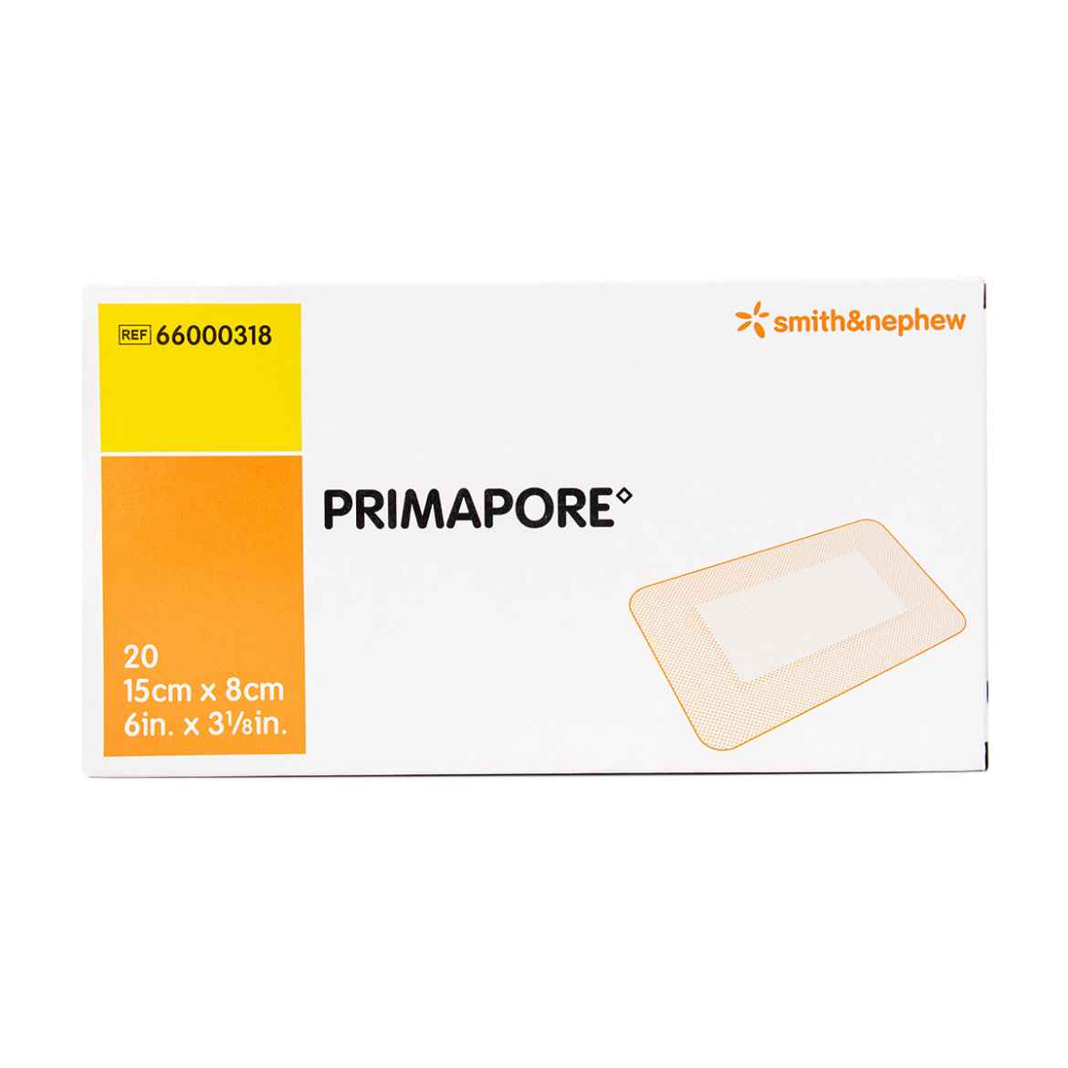 Picture of PRIMAPORE ADHESIVE NON WOVEN DRESSING 15cm x 8cm - 20/box