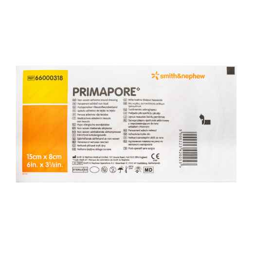 Picture of PRIMAPORE ADHESIVE NON WOVEN DRESSING 15cm x 8cm - 20/box
