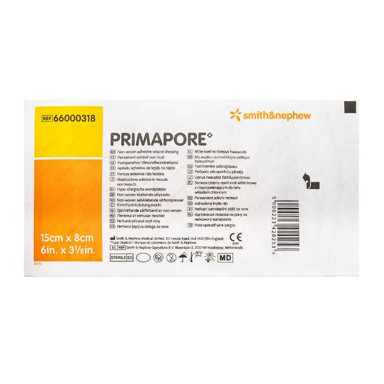 Picture of PRIMAPORE ADHESIVE NON WOVEN DRESSING 15cm x 8cm - 20s