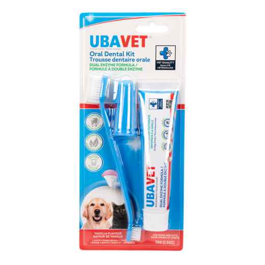 Picture of UBAVET DUAL ENZYME DENTAL KIT for DOGS AND CATS