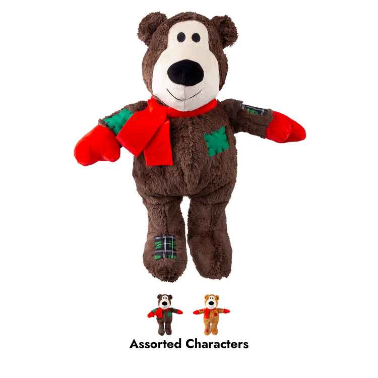 Picture of XMAS HOLIDAY CANINE KONG Wild Knots Bear Assorted - X Large 
