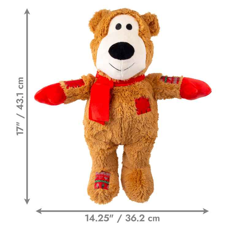 Picture of XMAS HOLIDAY CANINE KONG Wild Knots Bear Assorted - X Large 