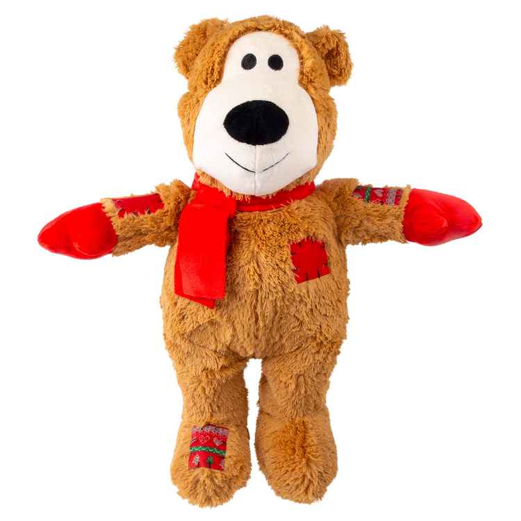 Picture of XMAS HOLIDAY CANINE KONG Wild Knots Bear Assorted - X Large 