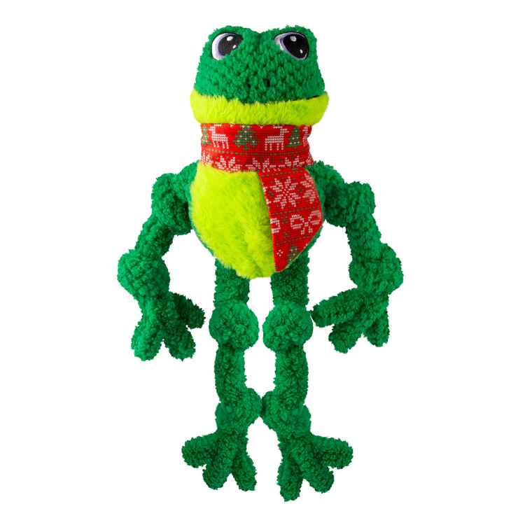 Picture of XMAS HOLIDAY CANINE KONG KNOTS Frog  - Large/X Large 