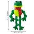 Picture of XMAS HOLIDAY CANINE KONG KNOTS Frog  - Large/X Large 