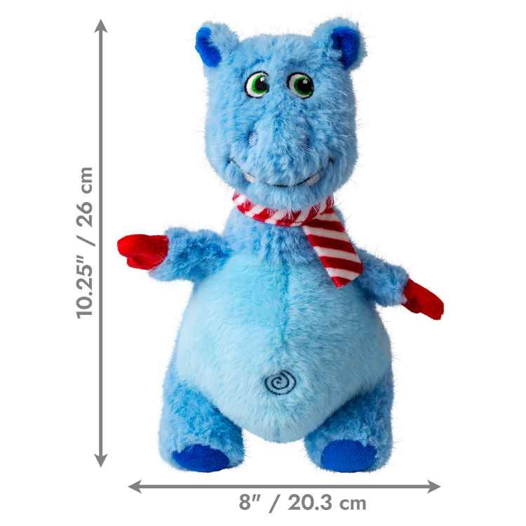 Picture of XMAS HOLIDAY CANINE KONG KNOTS BELLY Hippo  - Medium/Large 