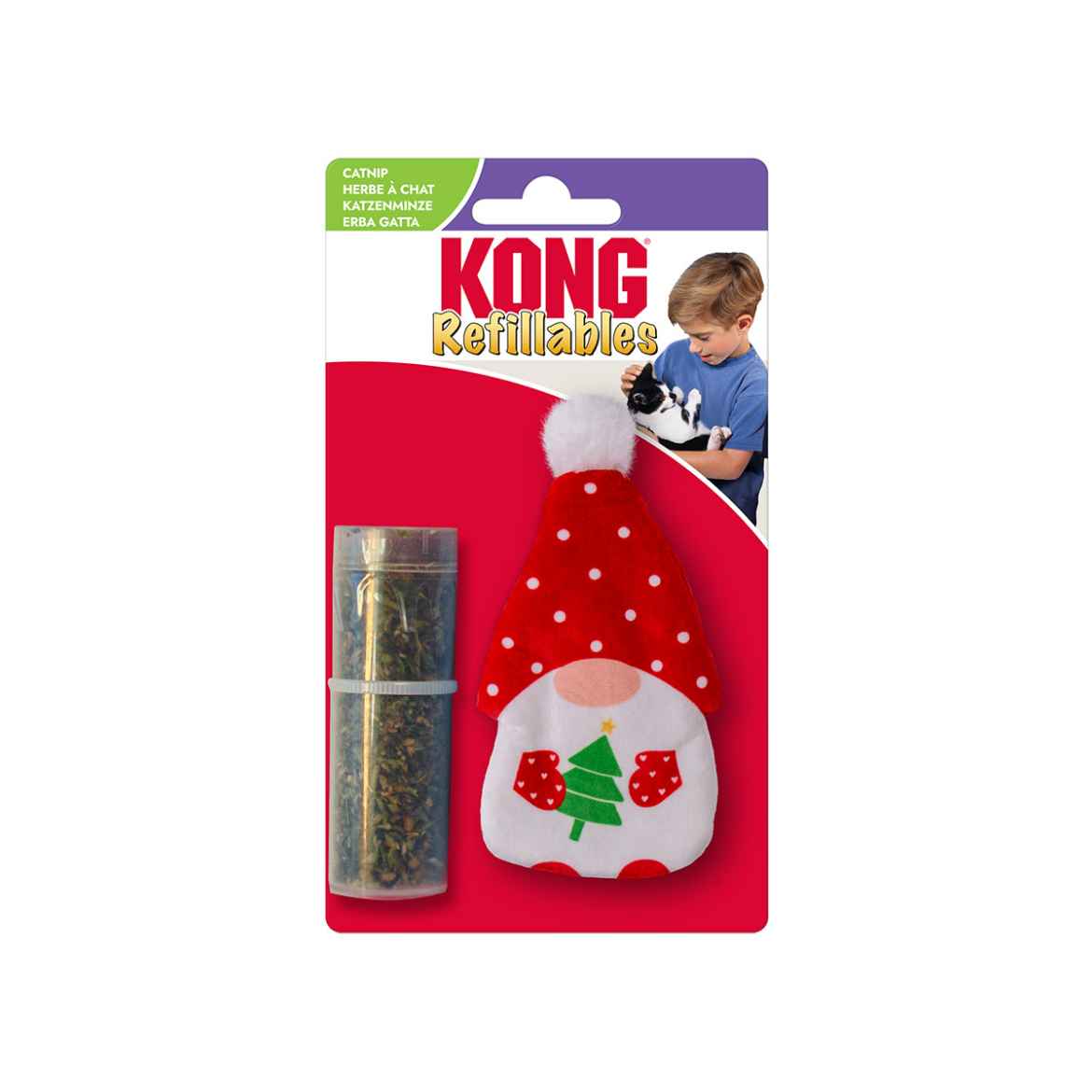 Picture of XMAS HOLIDAY FELINE KONG CAT Refillables - Gnome 