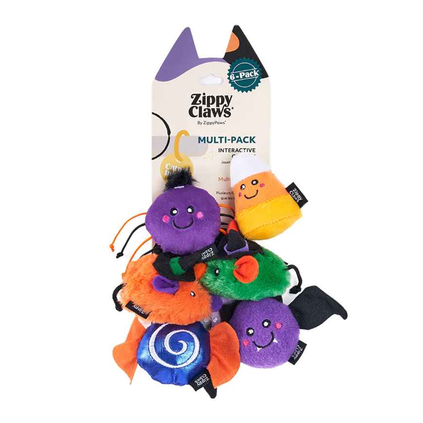 Picture of HALLOWEEN TOY FELINE ZIPPYCLAWS Spooky Friends – 6/pk 