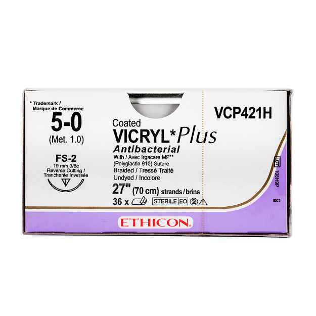 Picture of VICRYL 5/0 PLUS COATED 27in FS-2 - 36's