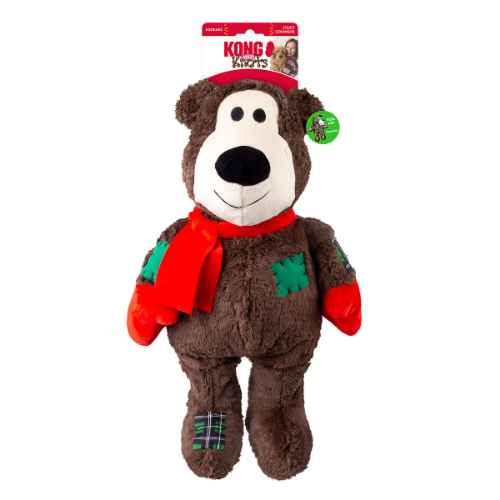 Picture of XMAS HOLIDAY CANINE KONG Wild Knots Bear Assorted - X Large 