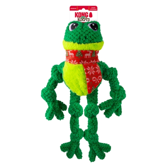 Picture of XMAS HOLIDAY CANINE KONG KNOTS Frog  - Large/X Large 
