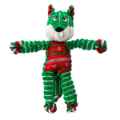 Picture of XMAS HOLIDAY CANINE KONG FLOPPY Fox  - Small/Medium 