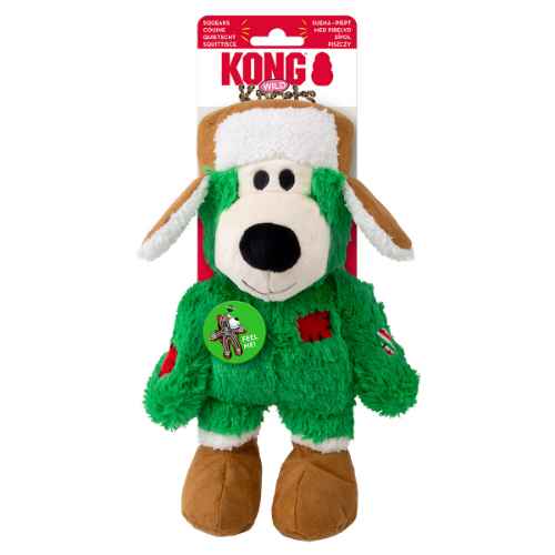 Picture of XMAS HOLIDAY CANINE KONG Wild Knots Bear Assorted - Medium/Large 